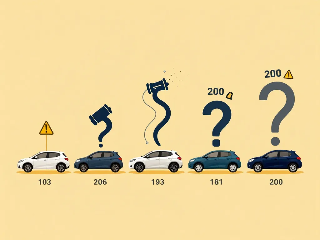 modèle 208 à éviter visualisation années et motorisations Peugeot 208