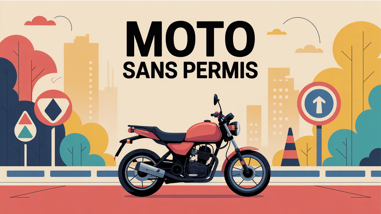 illustration moto sans permis 50cc urbaine et rurale