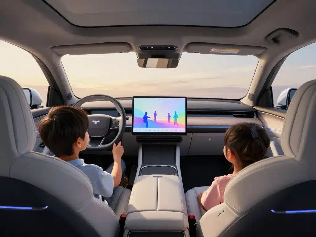 Intérieur Mustang electrique confort et technologie