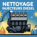 nettoyer les injecteurs diesel illustration moteur et injecteurs