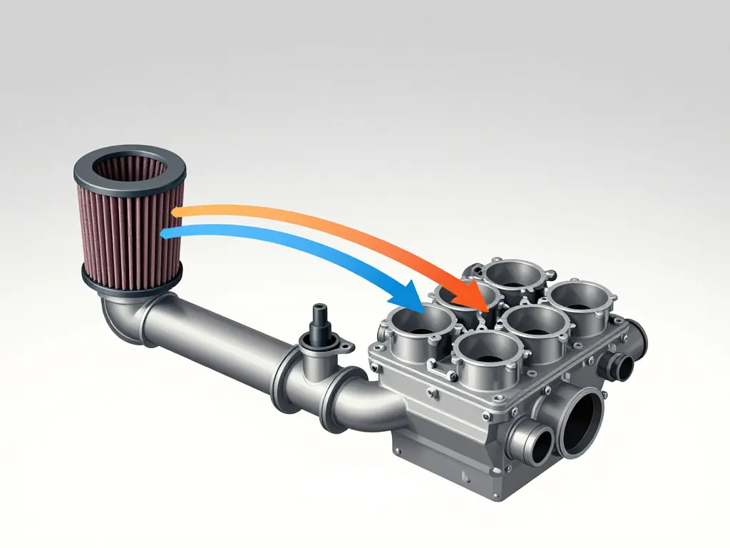 pipe d'admission schéma air moteur