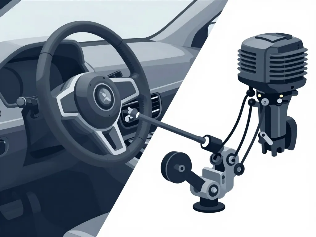 timonerie de direction schéma système voiture et bateau