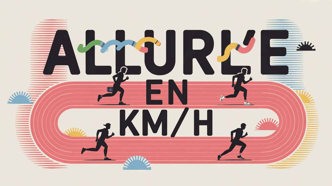 Illustration de la conversion allure en km/h piste et coureurs