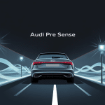 Illustration Audi pre sense, système sécurité moderne