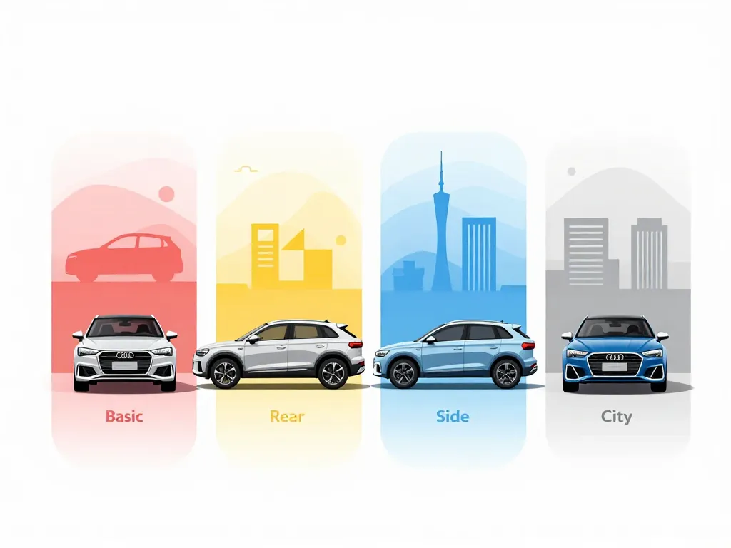 Comparatif visuel audi pre sense versions et spécificités