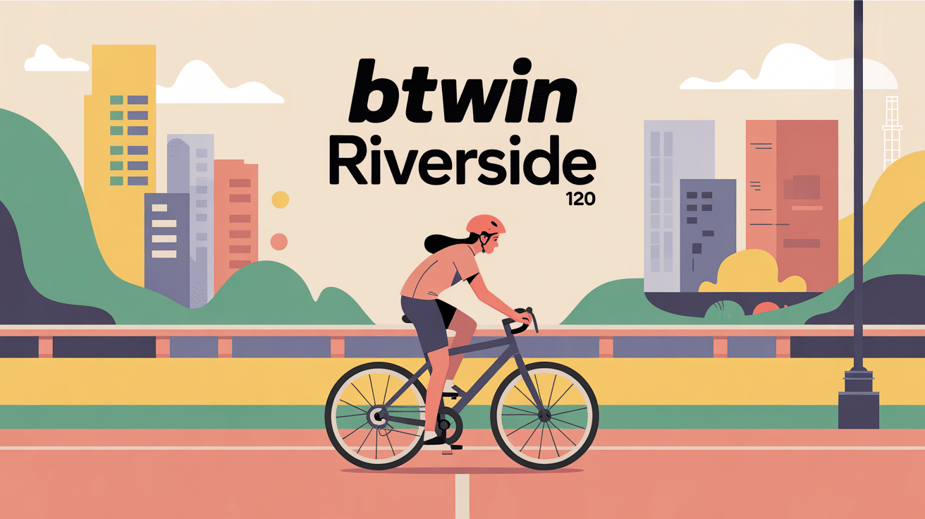 illustration vélo tout chemin btwin riverside 120 débutant