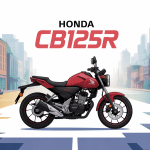 cb125rs illustration urbaine moderne