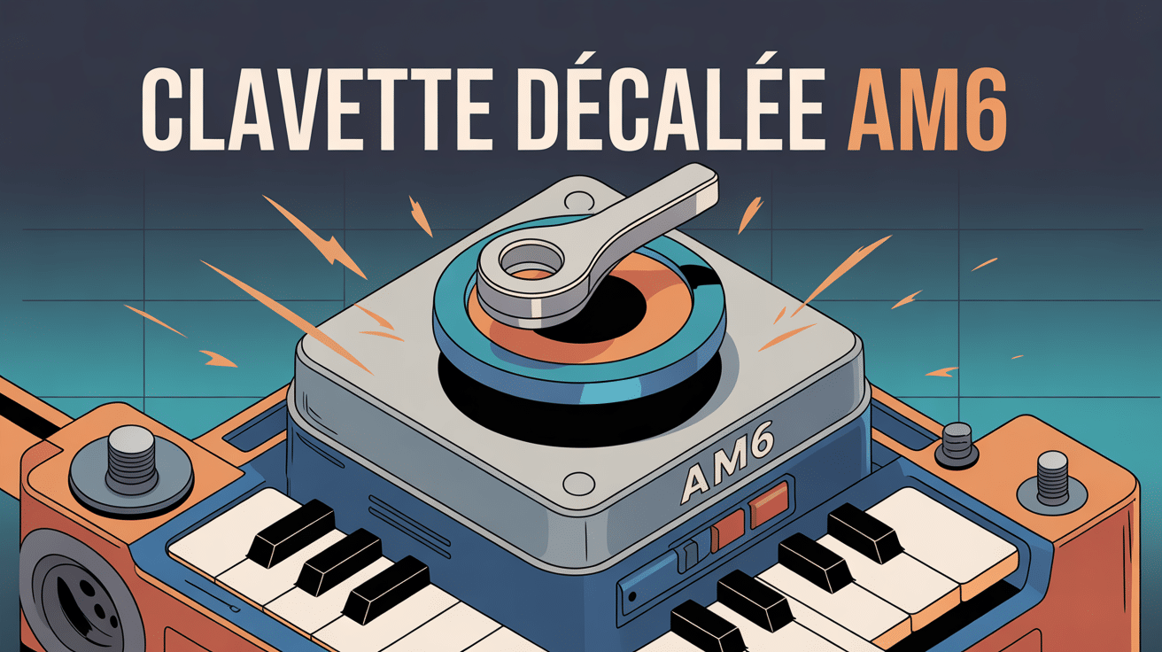 illustration moderne clavette décalée am6 moteur