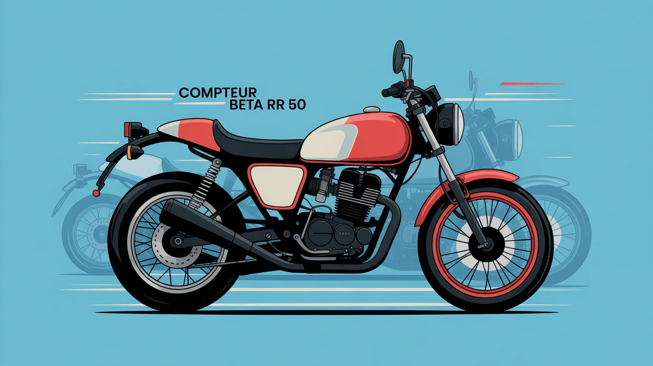 illustration compteur beta rr 50 moto 50cc