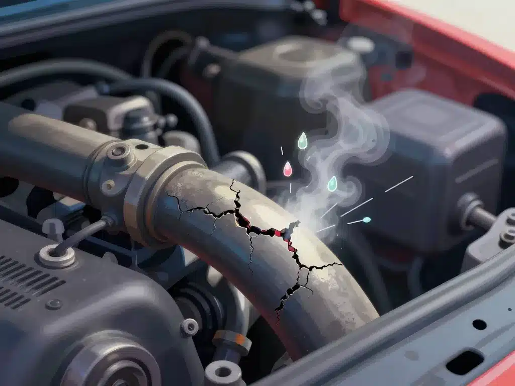 Durite de refroidissement défectueuse fuite moteur