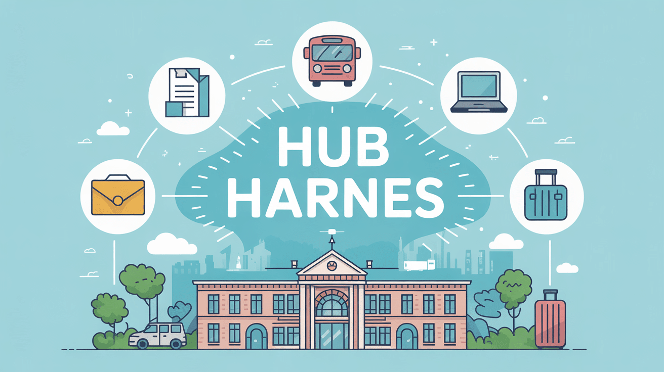 hub harnes c'est quoi point central connecté services publics