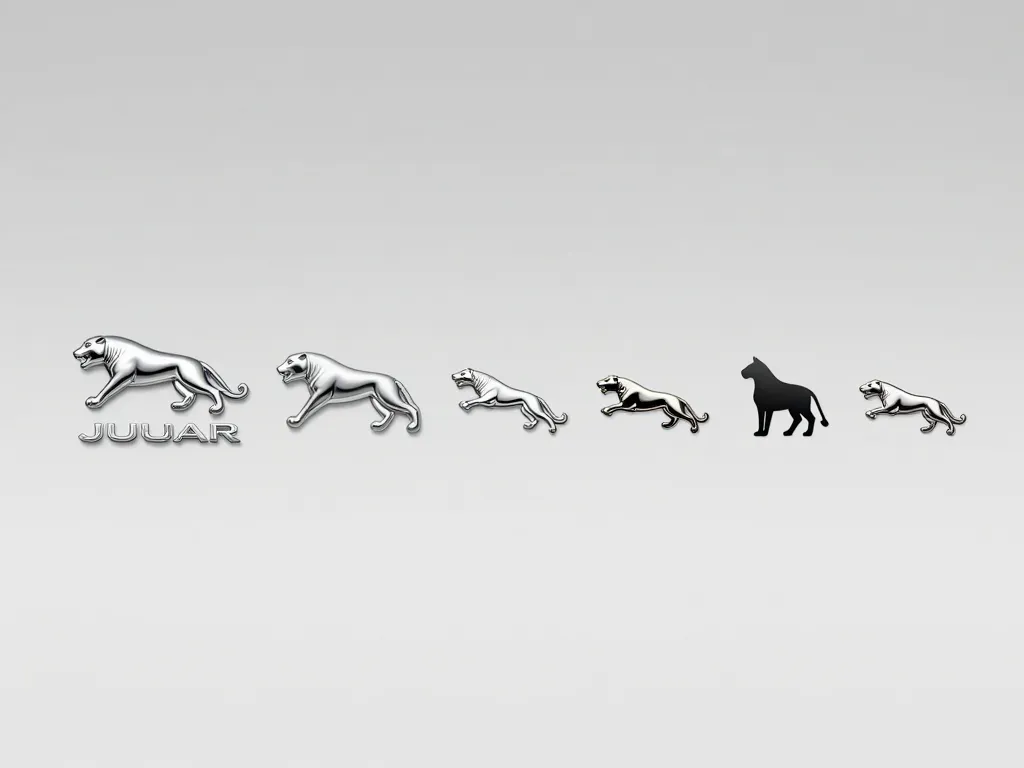 Jaguar voiture logo évolution historique