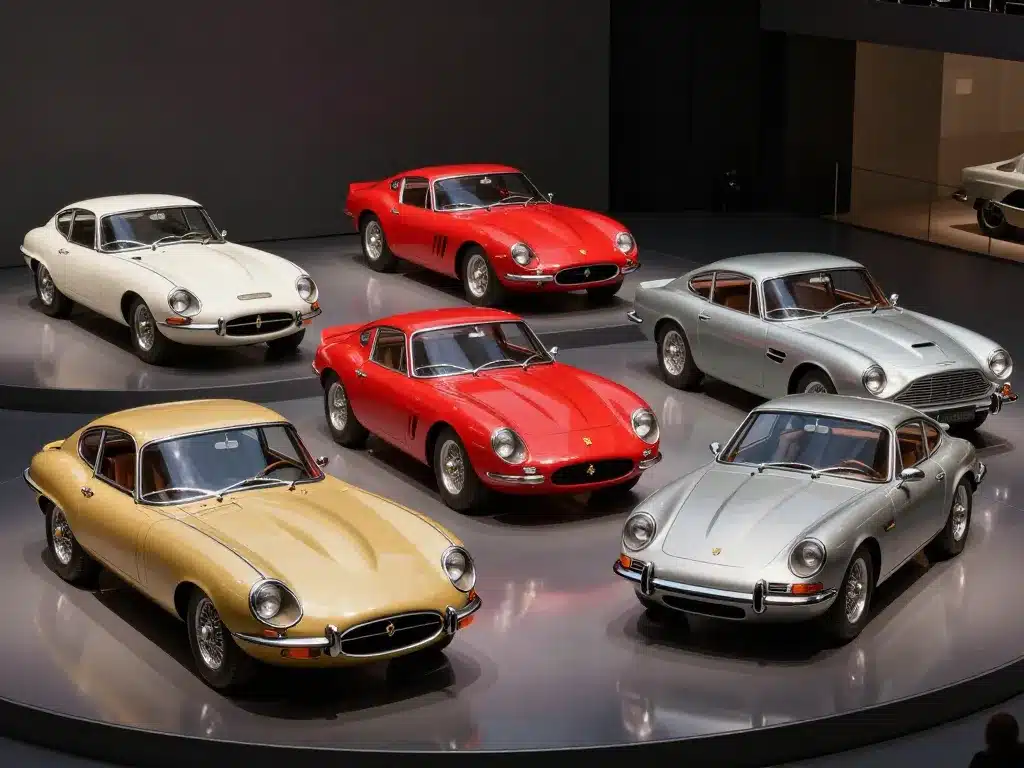 Scène concours la plus belle voiture au monde voitures iconiques