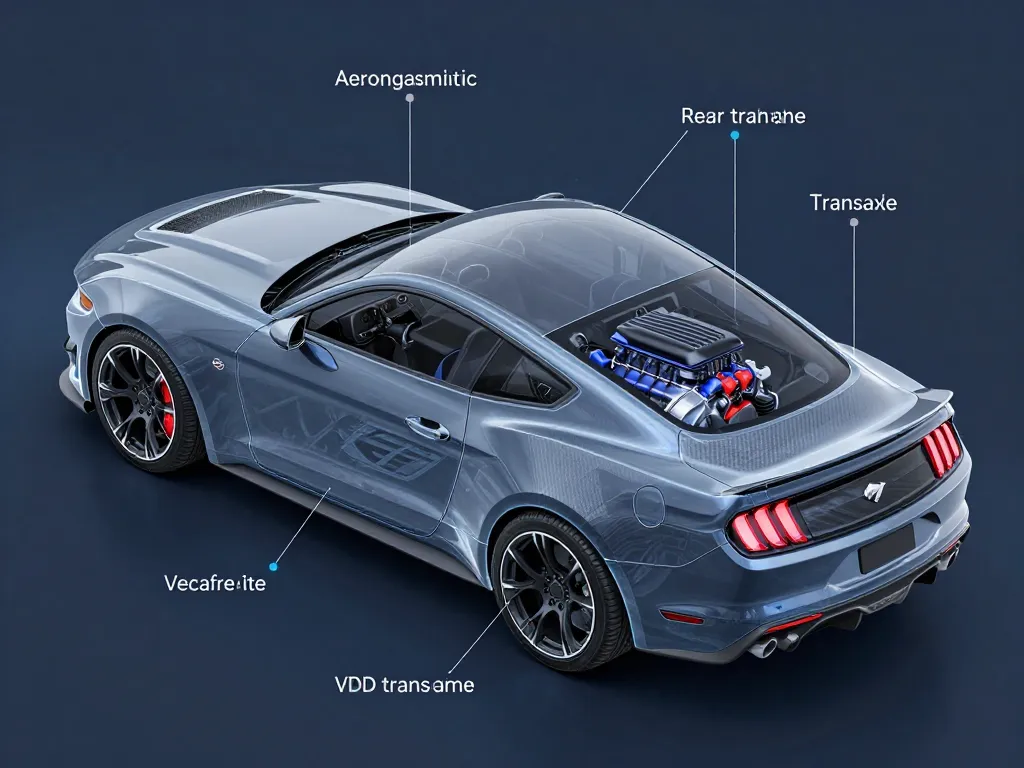 Diagramme technique Mustang GTD éléments avancés