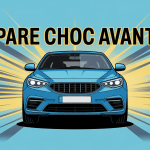 illustration vectorielle pare choc avant sur voiture