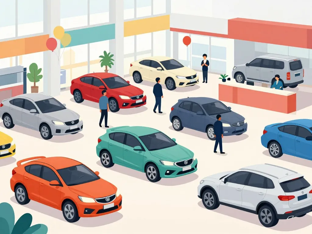 visiteurs porte ouverte voiture concession