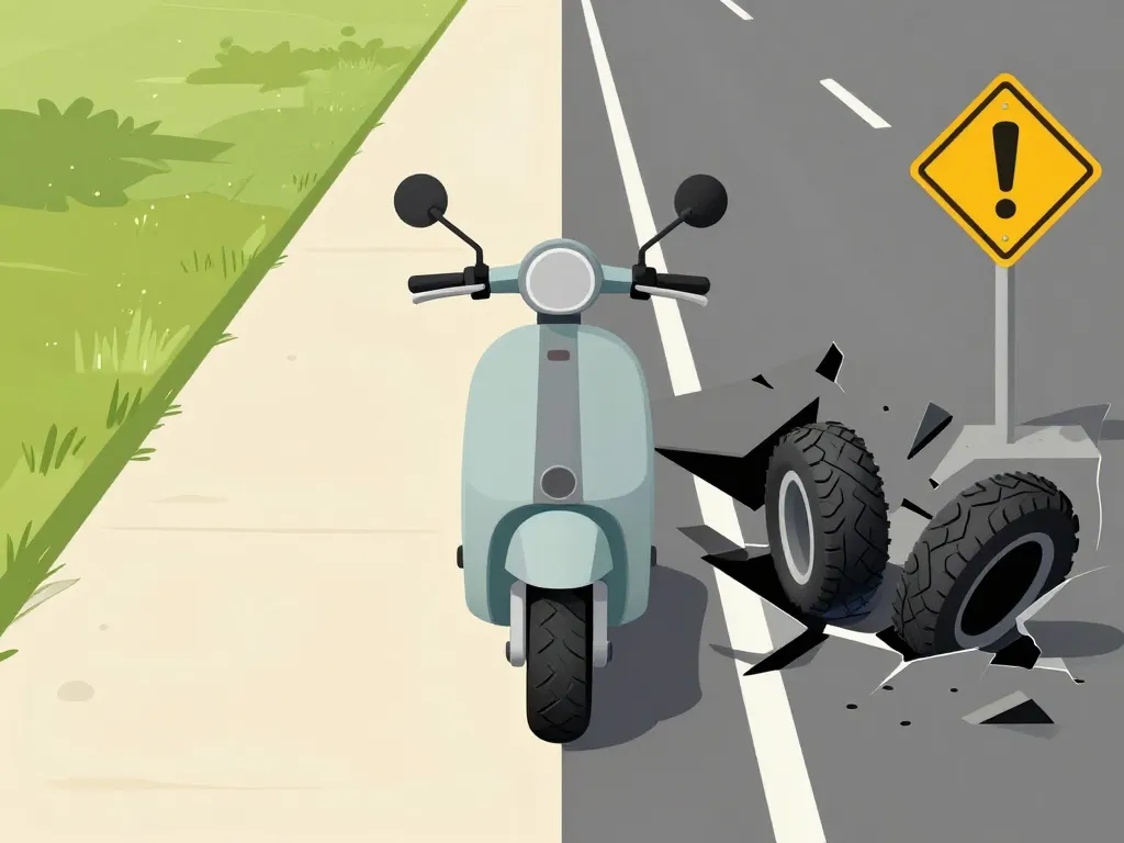 risques mauvaise pression pneu scooter 125