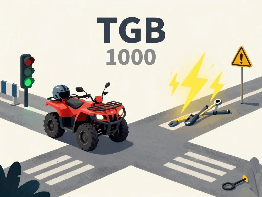 Metaphore sécurité légal quad tgb 1000 vitesse max