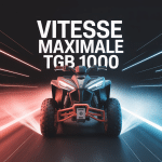 Illustration 3D quad tgb 1000 vitesse max sur piste