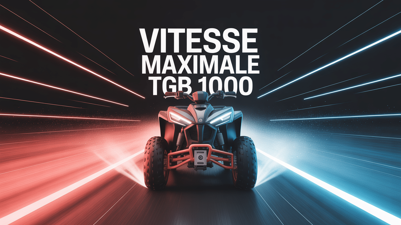 Illustration 3D quad tgb 1000 vitesse max sur piste