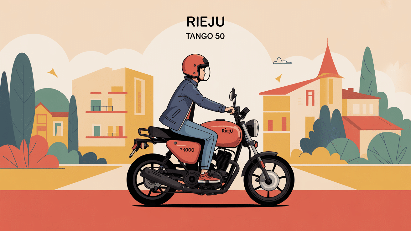 rieju tango 50 moto polyvalente vue urbaine et campagne