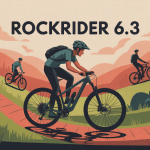rockrider 6.3 vtt occasion illustration cyclisme plein air