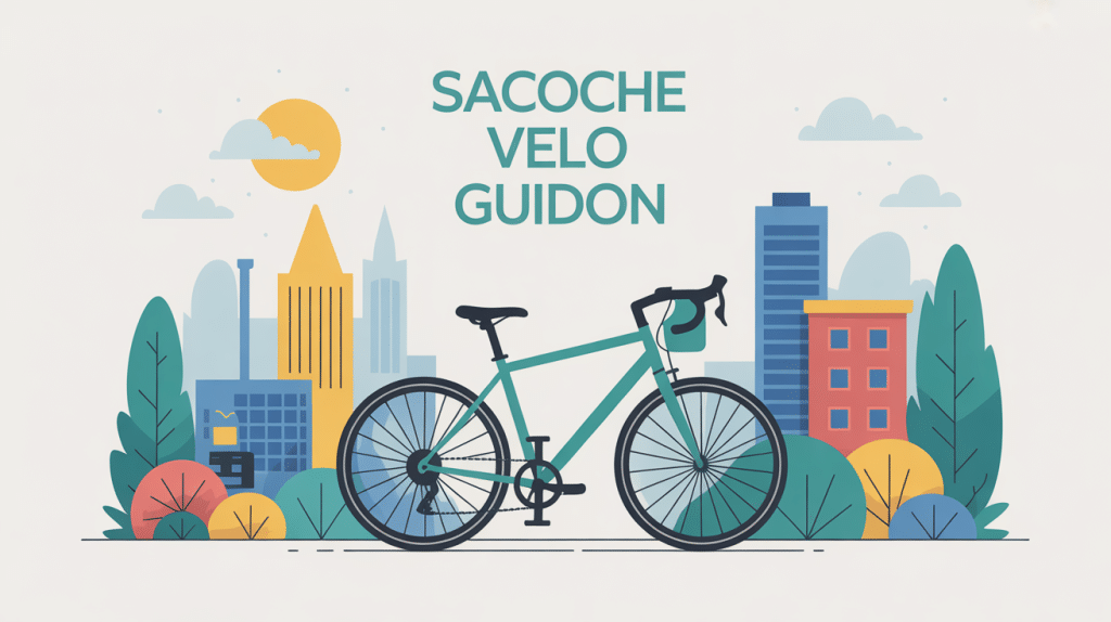 sacoche velo guidon moderne sur guidon