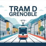 tram d grenoble illustration réseau urbain