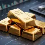 Illustration Amundi Physical Gold ETC lingots dor et graphiques