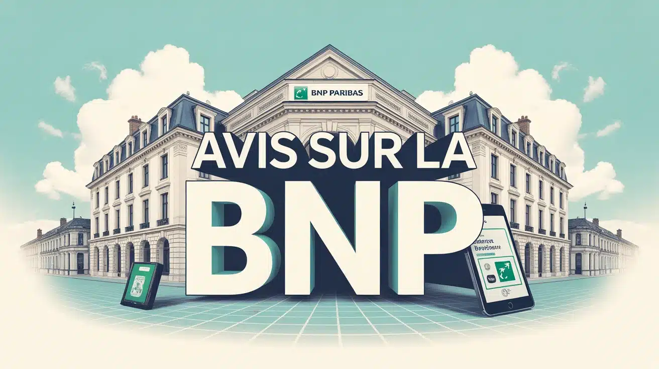 illustration avis sur la BNP entre agence bancaire et application mobile