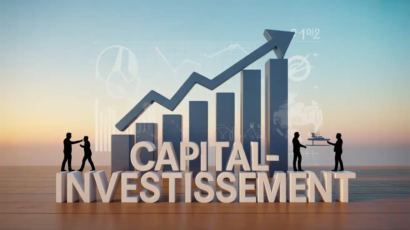 Illustration vectorielle moderne capital-investissement croissance entreprises