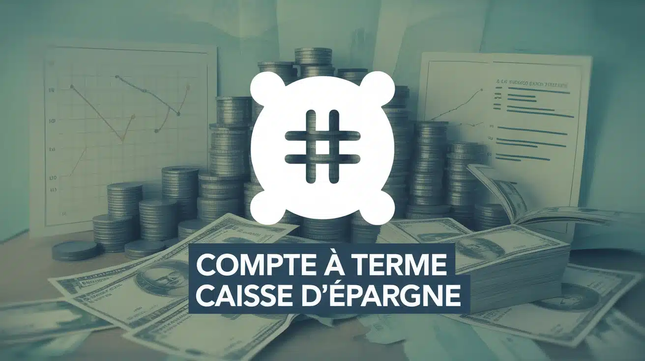 illustration compte a terme Caisse d Epargne tirelire et graphiques