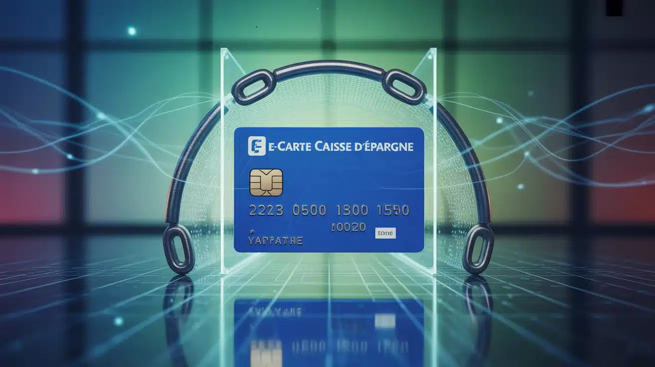 Illustration e-Carte Caisse d Épargne sécurisant paiement en ligne