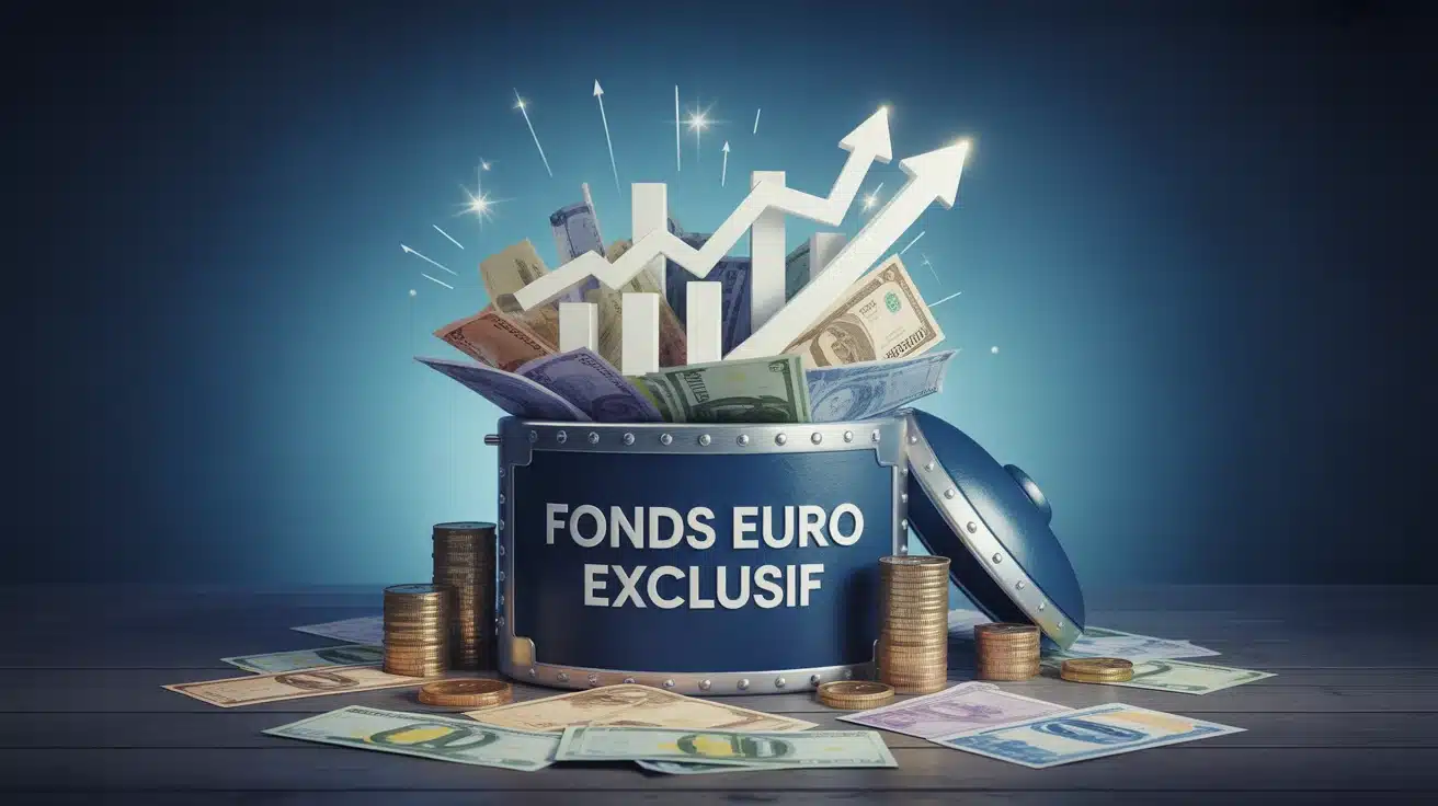Illustration fonds Euro Exclusif coffre fort et croissance financiere