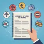 bordereau de situation amende document officiel