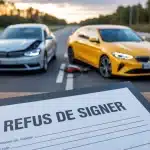 refus constat amiable entre deux conducteurs accidentés