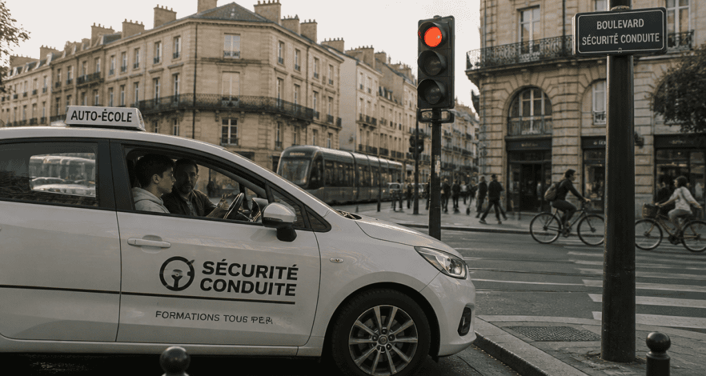 auto ecole sécurité conduite bordeaux voiture moniteur