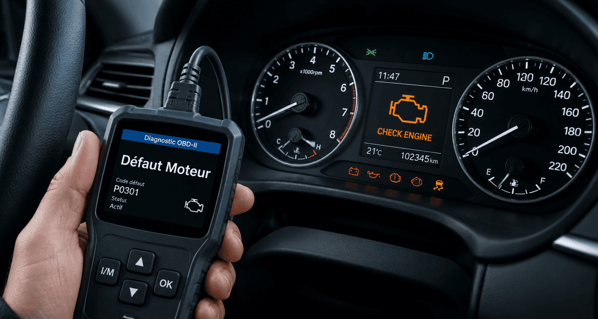 defaut moteur voyant moteur allumé diagnostic