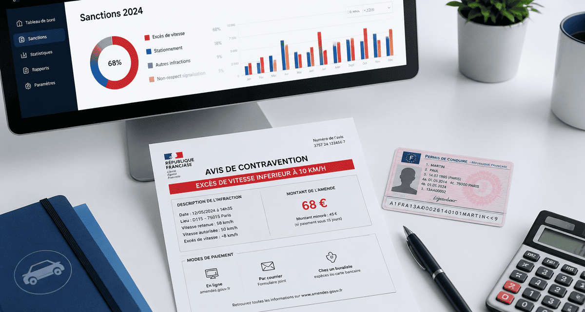 exces de vitesse inferieur a 10 km h contravention bureau