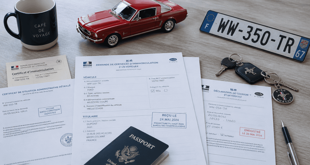 documents homologation voiture americaine France