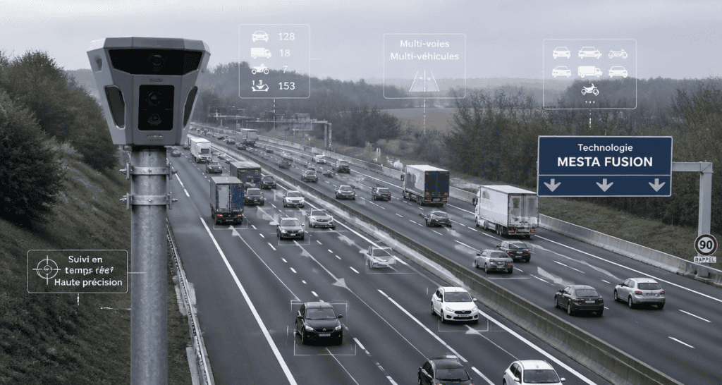 Radar tourelle MESTA FUSION surveillant la circulation