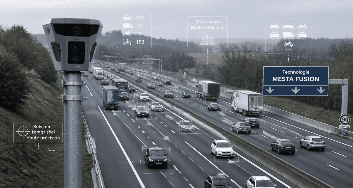Radar tourelle MESTA FUSION surveillant la circulation