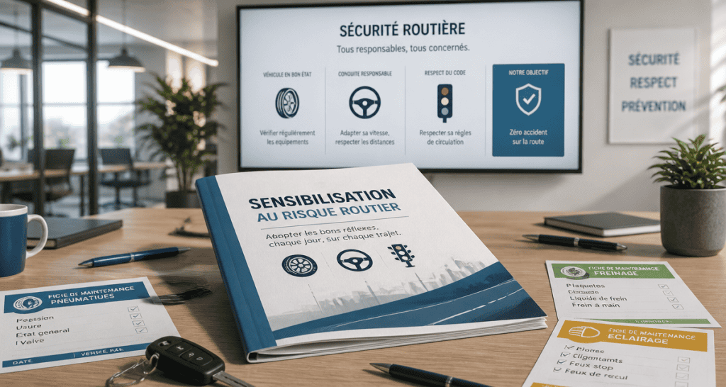 sensibilisation risque routier dossier sur table