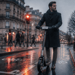 trottinette adulte moderne en ville