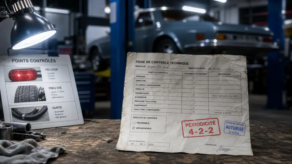 controle technique annuel voiture : voiture de plus de 10 ans épargnée