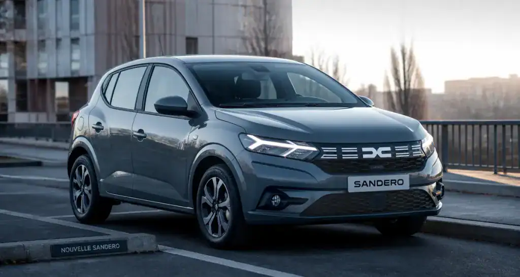 dacia sandero nouvelle generation sur route urbaine