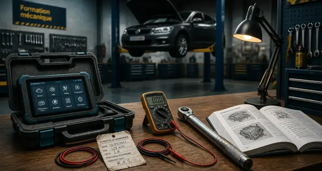 Formation mécanique automobile pour adulte : atelier diagnostic auto