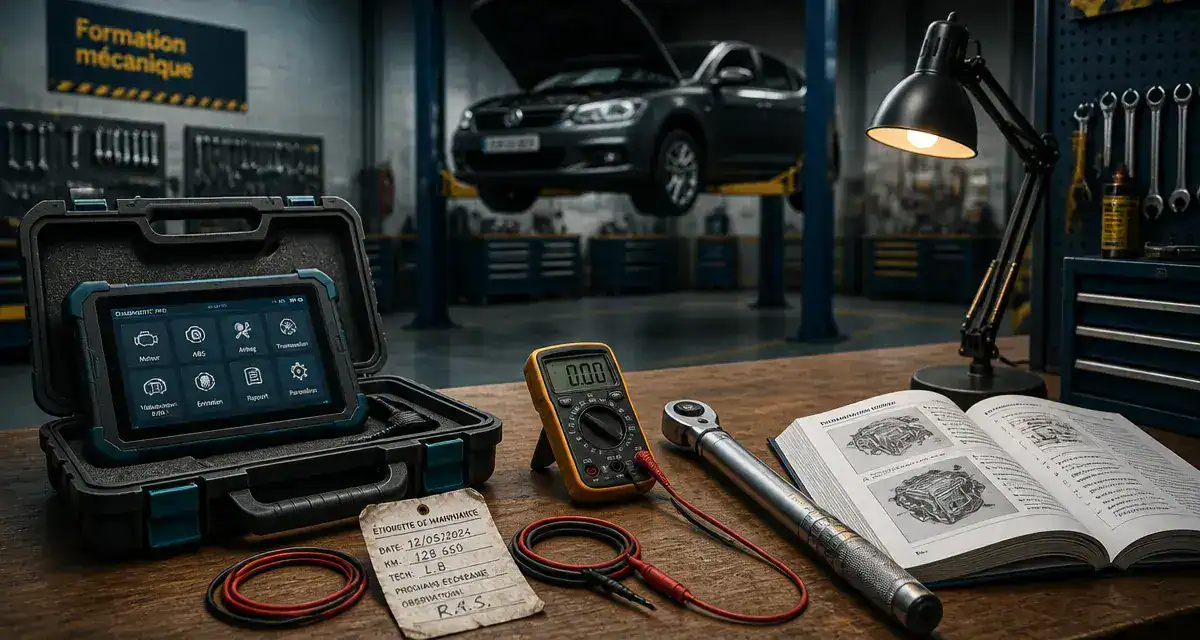 Formation mécanique automobile pour adulte : atelier diagnostic auto