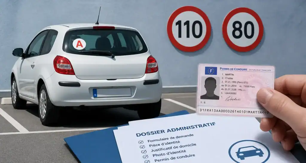jeune permis voiture disque a carte permis