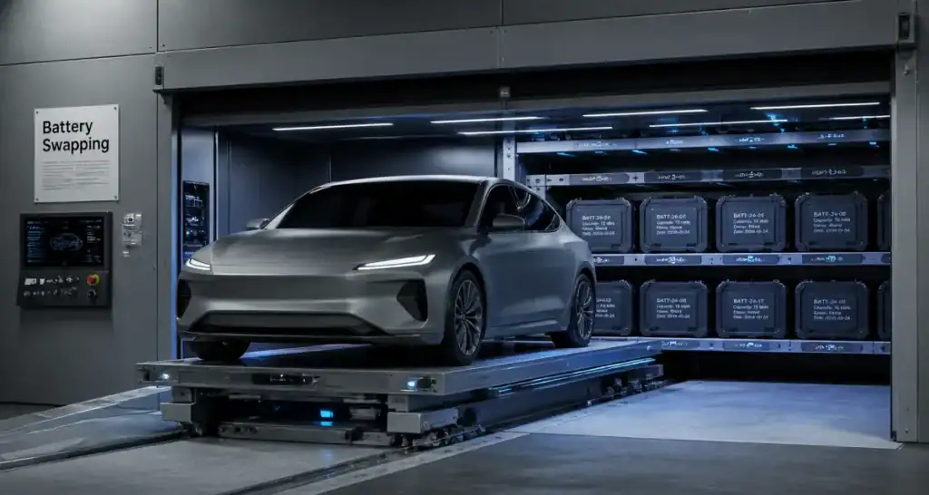 Nio France : station Battery Swapping